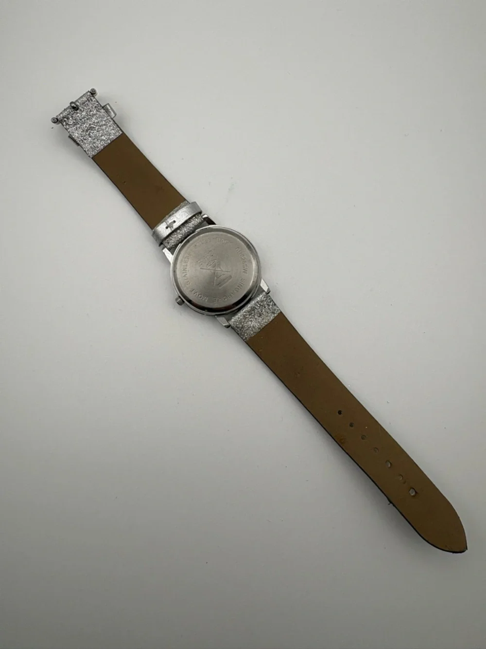 Silver‎ Sparkly Glitter Strap Crystal Dial Watch